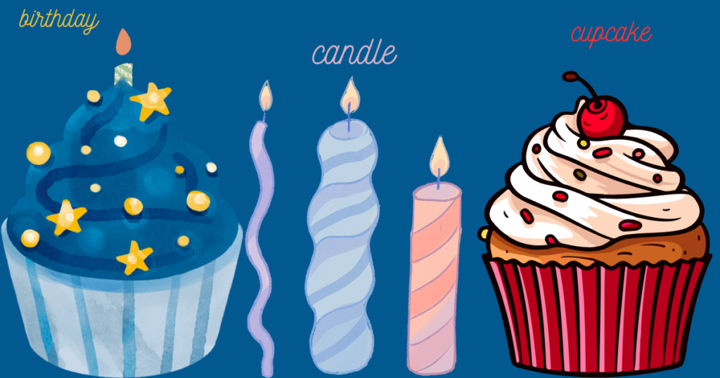 birthday candle cupcake
